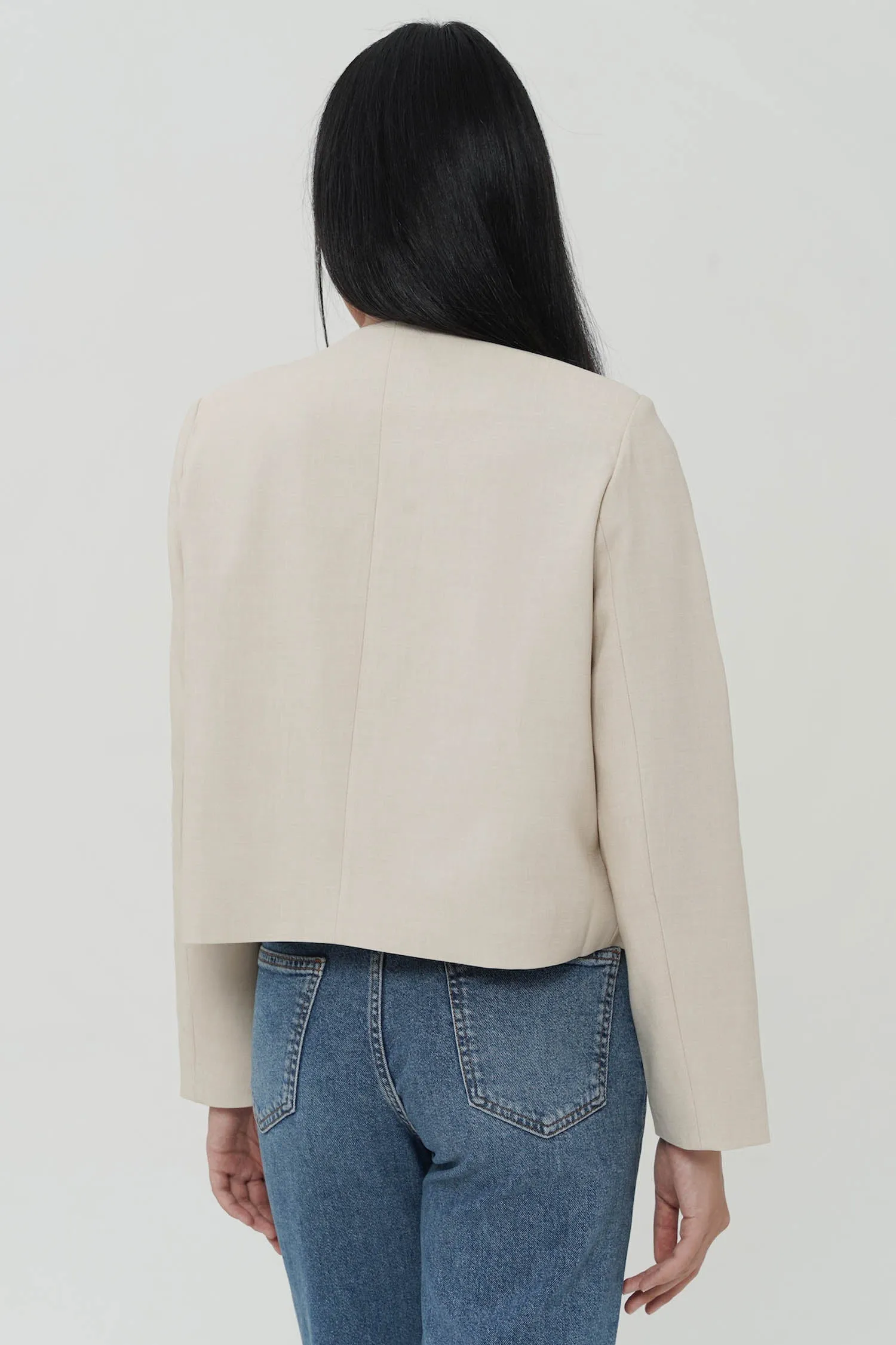 Zazi Blazer In Oat